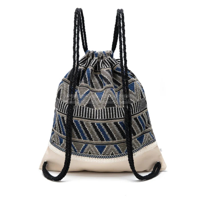 Bohemian Drawstring Backpack