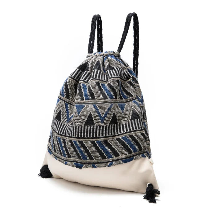 Bohemian Drawstring Backpack