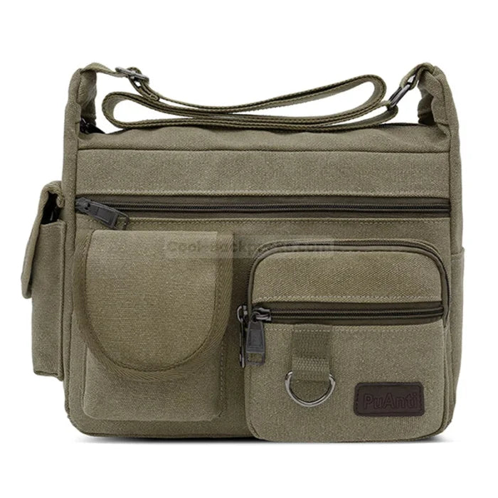 Briefcase Messenger Bag - Green