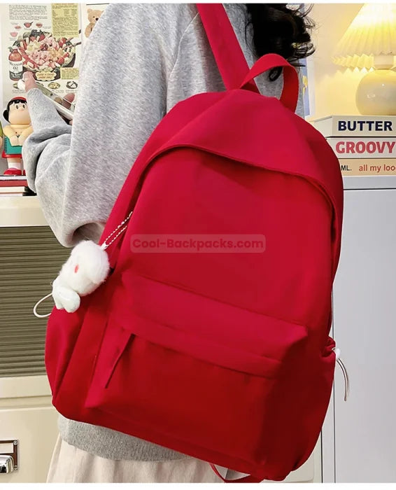 Bright Red Backpack