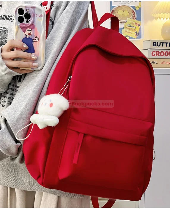 Bright Red Backpack