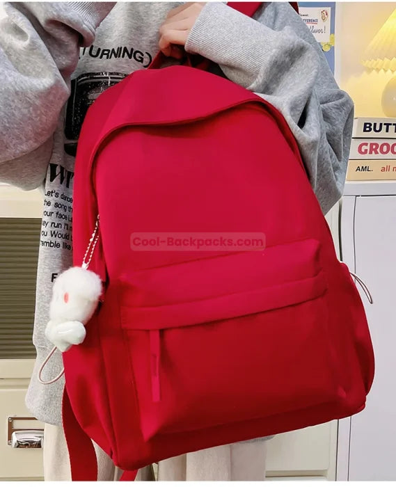 Bright Red Backpack