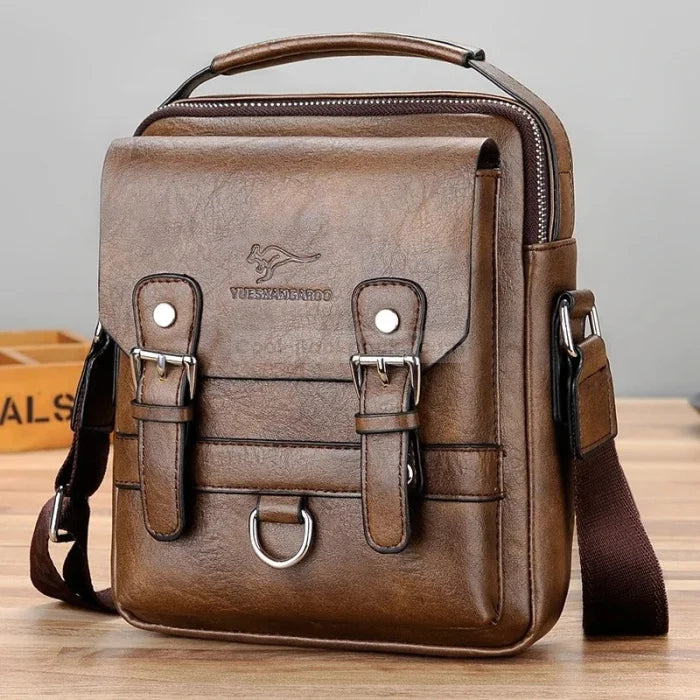 Brown Leather Messenger Bag