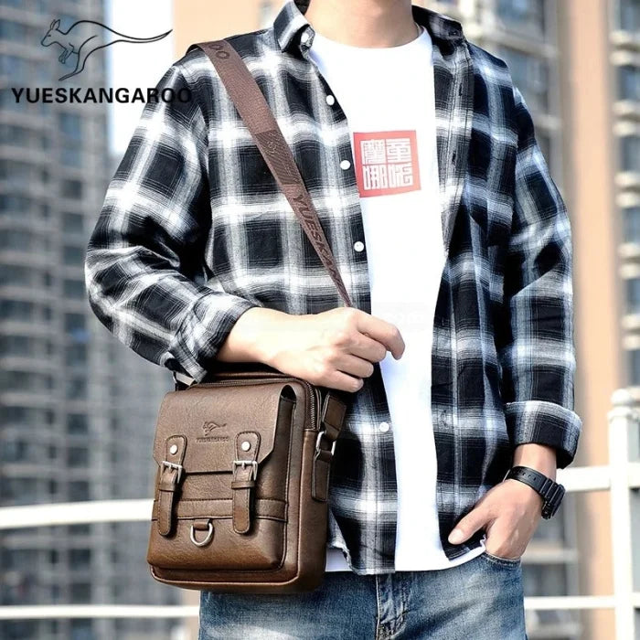 Brown Leather Messenger Bag