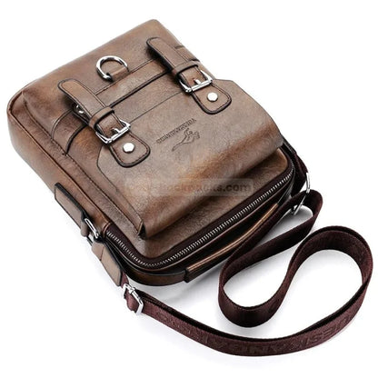 Brown Leather Messenger Bag