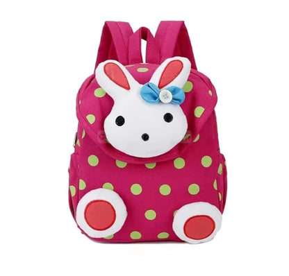 Bunny Backpack Pattern - rose red