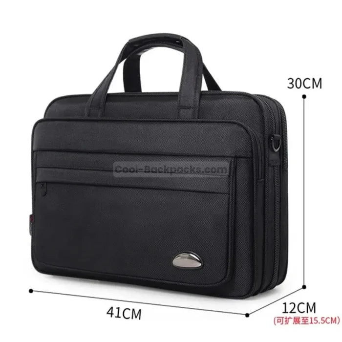 Business Messenger Bag - Black