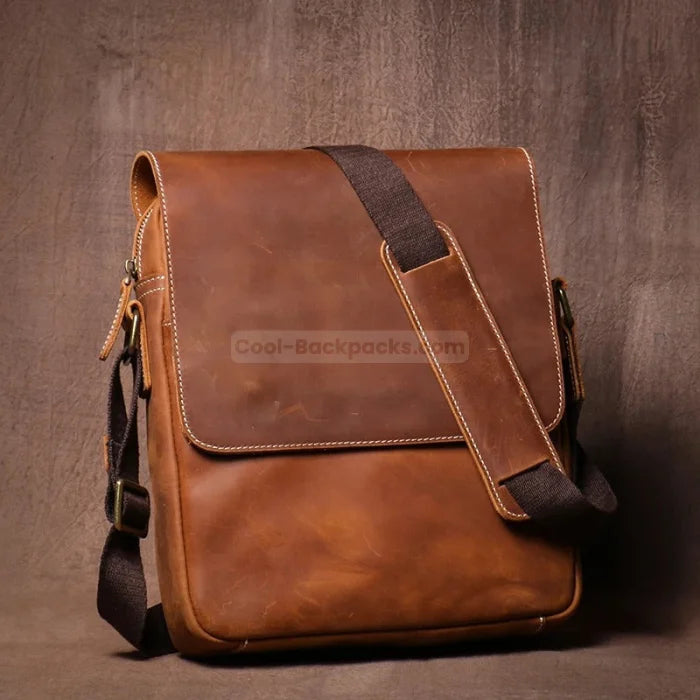 Camel Messenger Bag - Brown