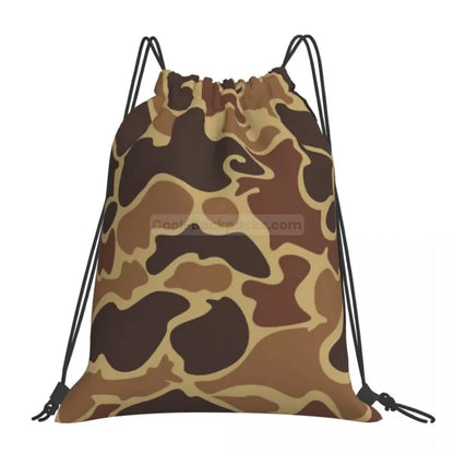 Camo Drawstring Backpack