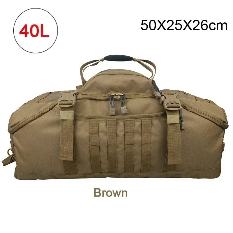Camo Gym Backpack - 40L Brown