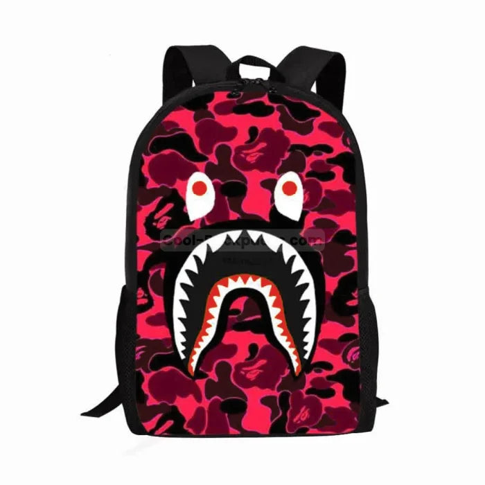 Camo Shark Backpack - Color 7 / 13 inches