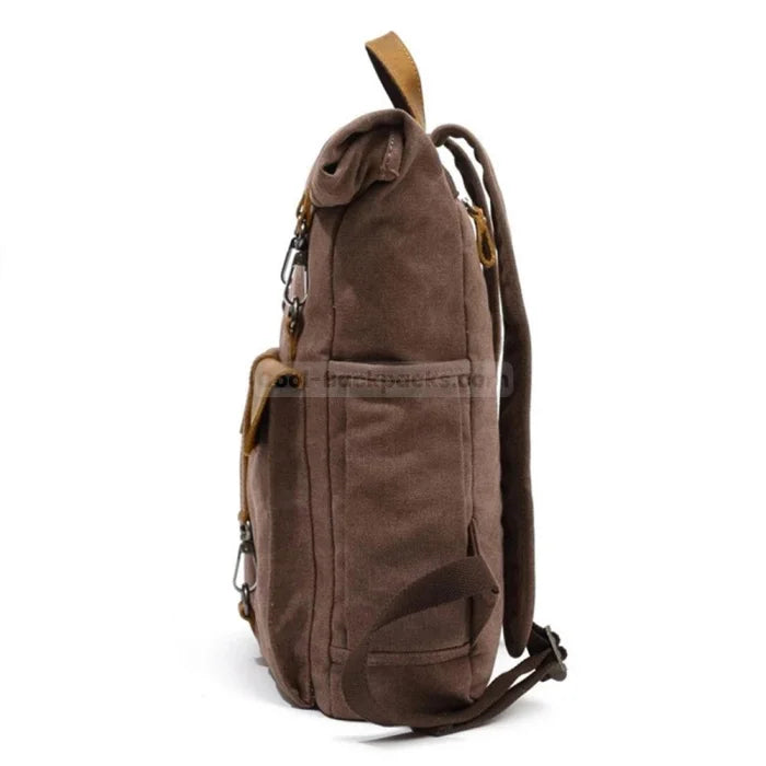 Canvas and Leather Backpack