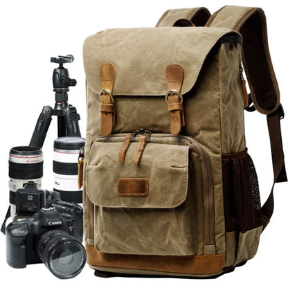 Canvas Camera Backpack