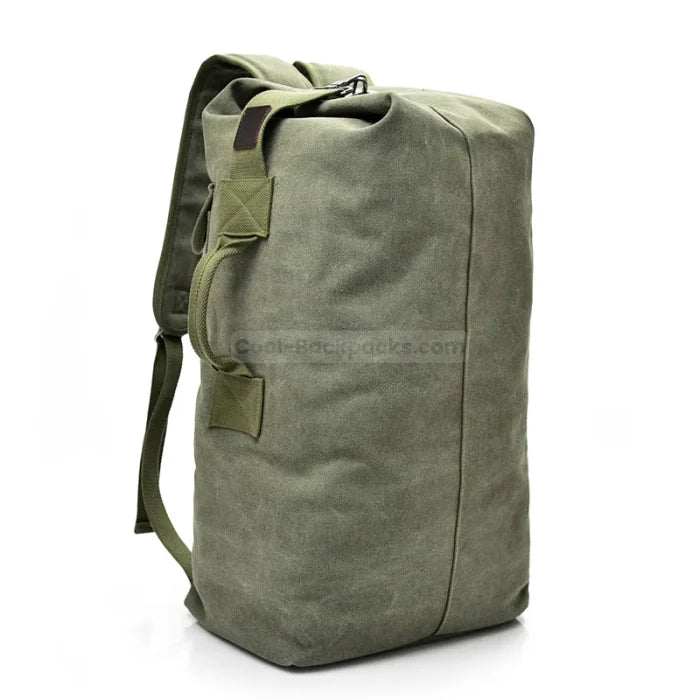 Canvas Duffle Bag - Green