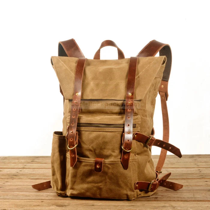 Canvas Roll Top Backpack