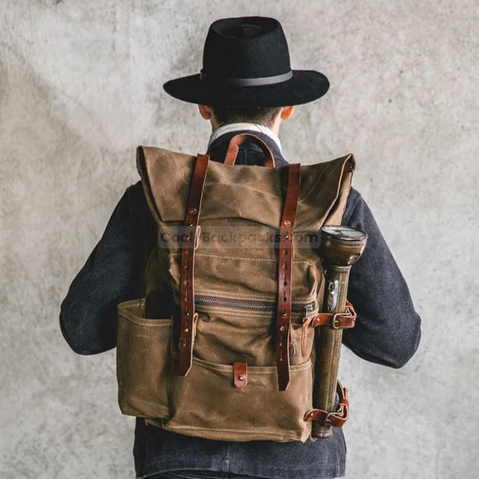 Canvas Roll Top Backpack