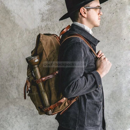 Canvas Roll Top Backpack