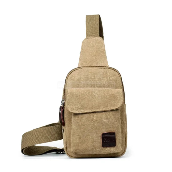 Canvas Sling Backpack - Beige