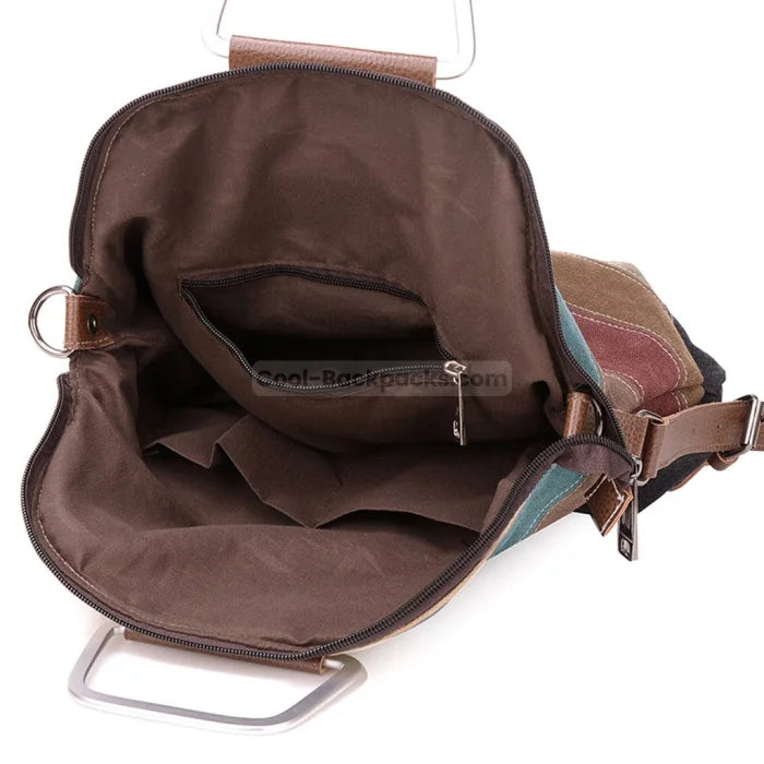 Canvas Tote Backpack - Wine