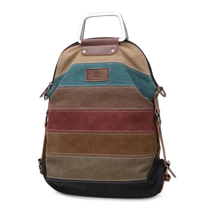 Canvas Tote Backpack - Wine