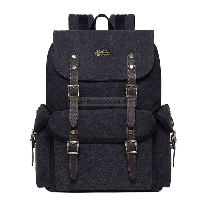 Canvas Work Backpack - Black