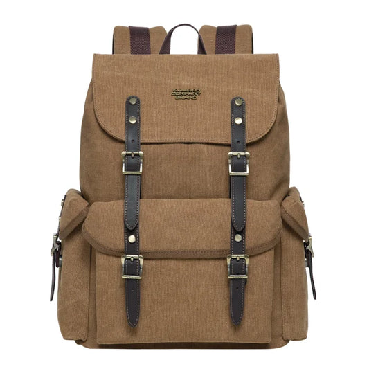 Canvas Work Backpack - Khaki