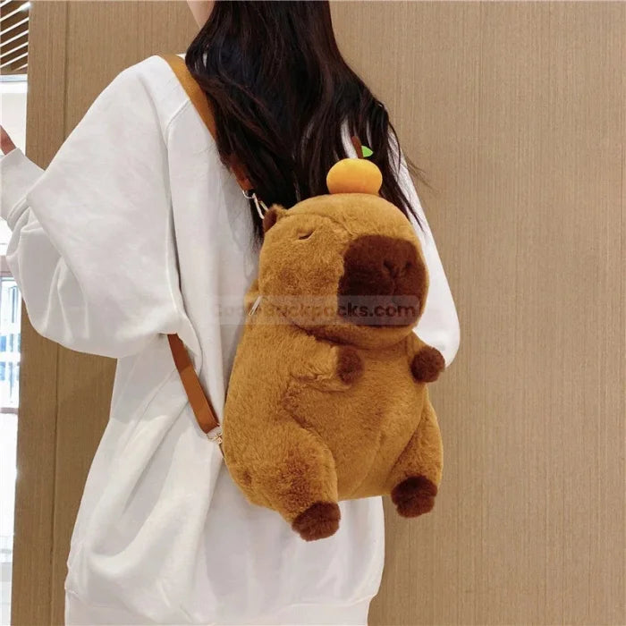 Capybara Plush Backpack