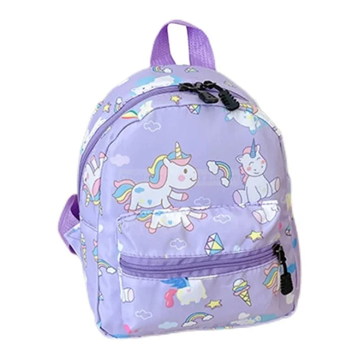 Cartoon Dinosaur Backpack - Purple