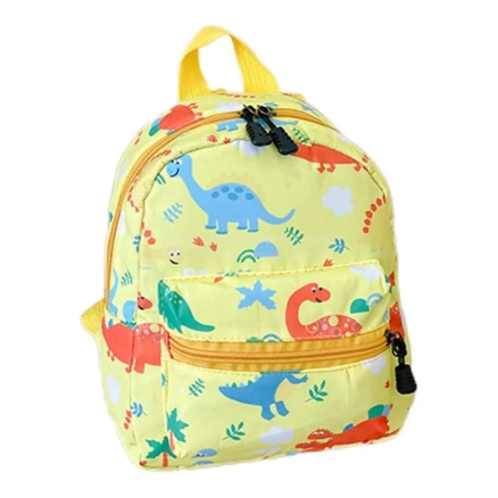 Cartoon Dinosaur Backpack - Yellow