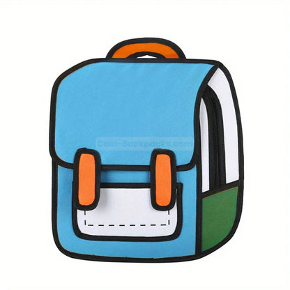 Cartoon Rucksack - Blue