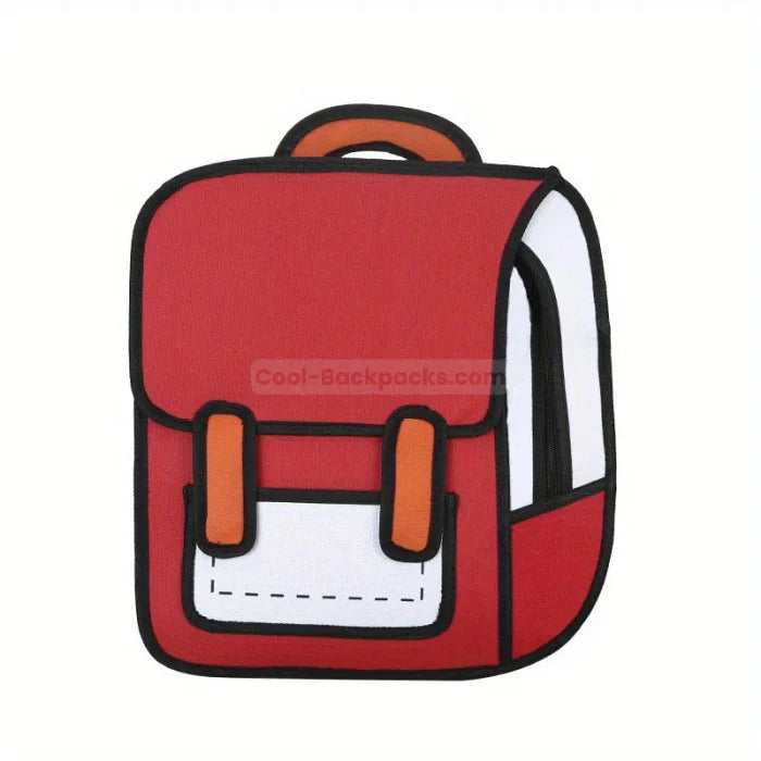 Cartoon Rucksack - Red