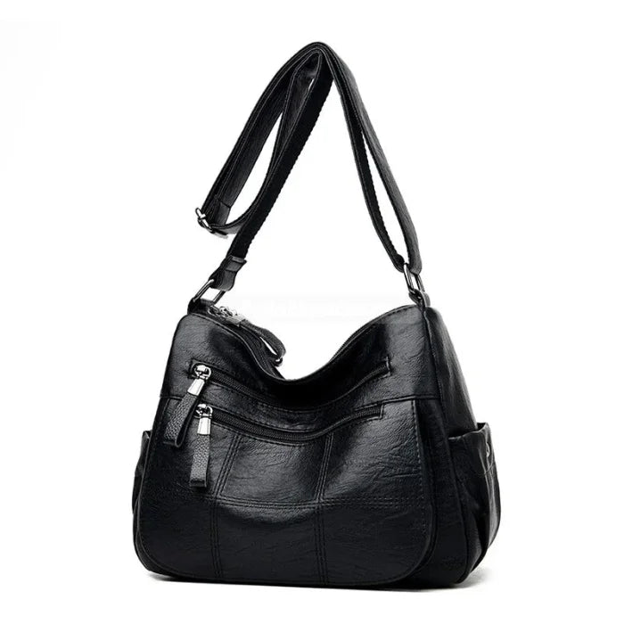 Casual Messenger Bag - Black