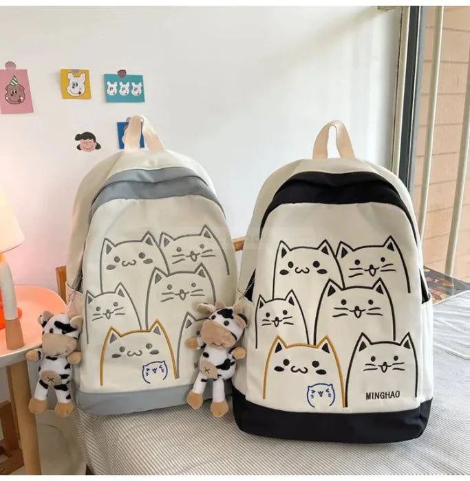 Cat Pattern Backpack