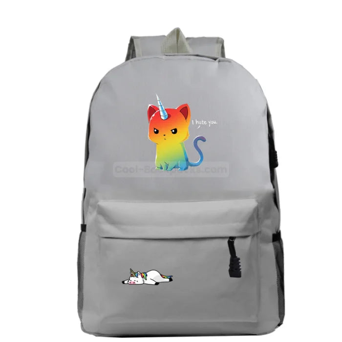 Caticorn Backpack - Gray