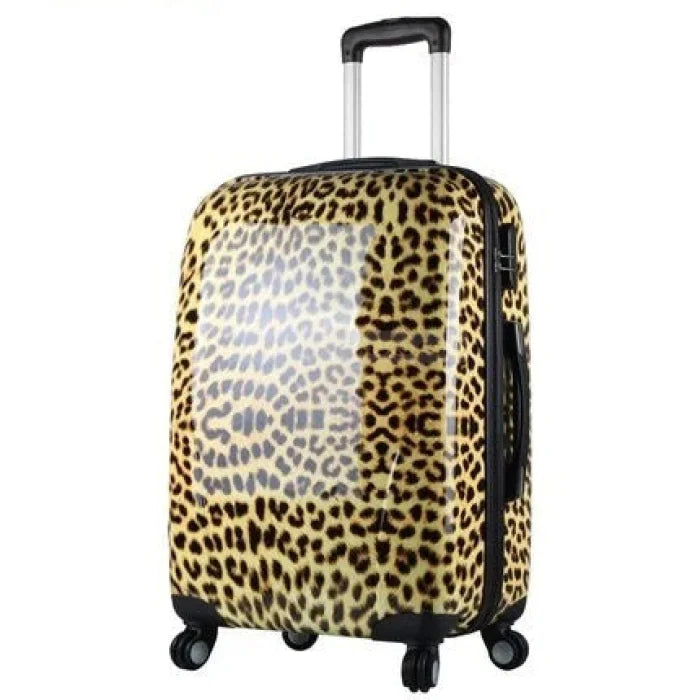 Cheetah Print Rolling Backpack