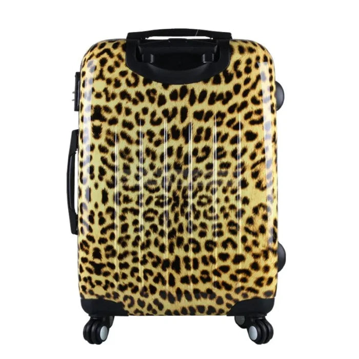 Cheetah Print Rolling Backpack