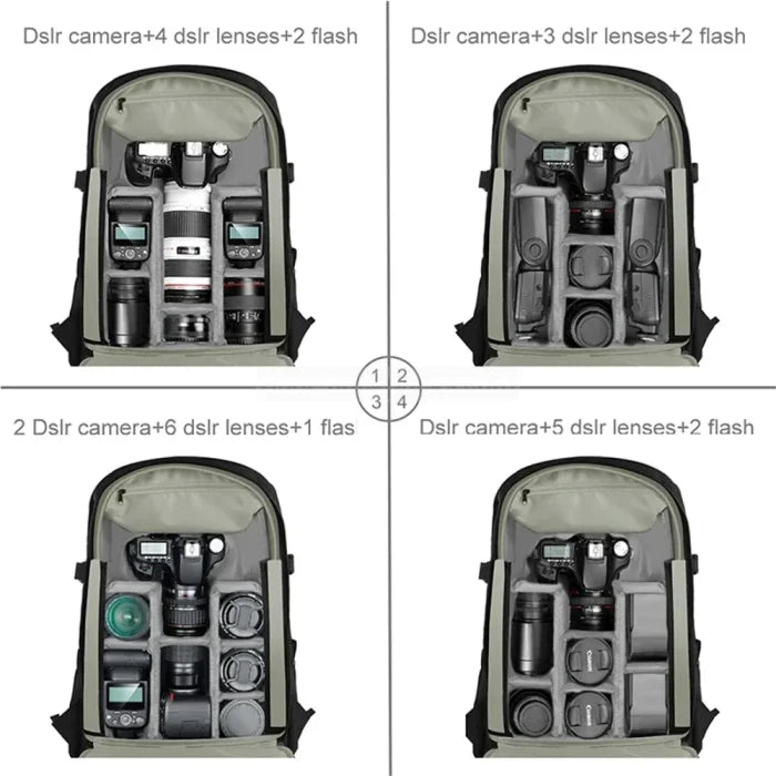 Chrome Camera Backpack - Black