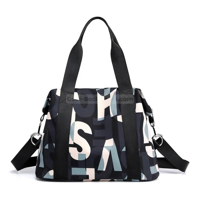 Colorful Messenger Bag - White letters