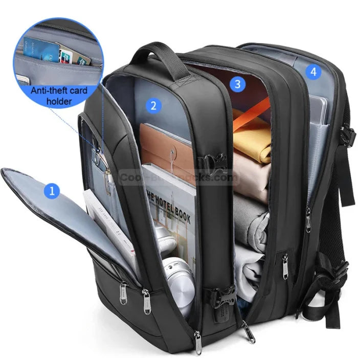 Compartment Travel Backpack