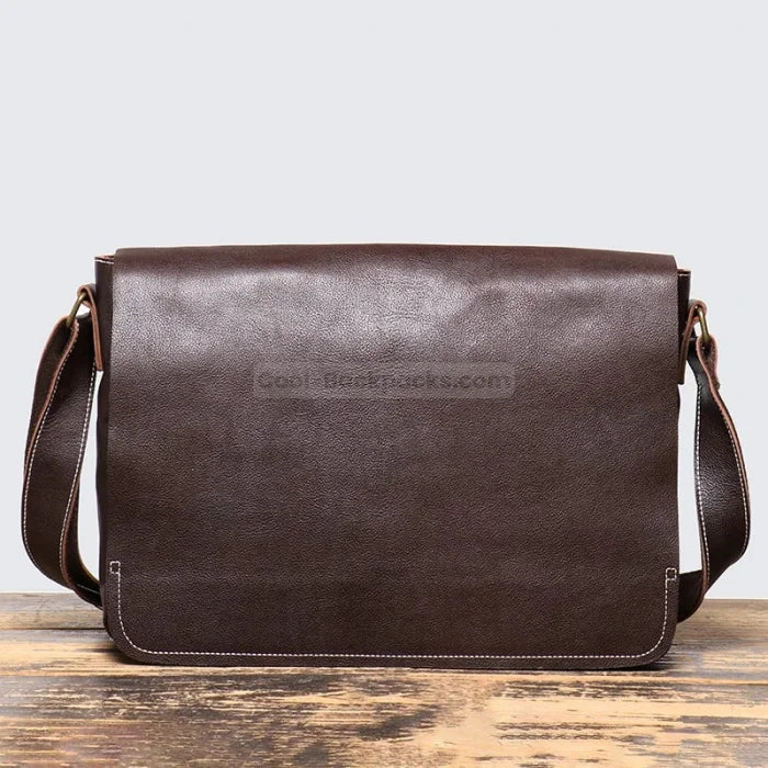 Convertible Laptop Messenger Bag - Coffee