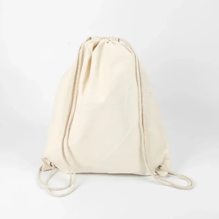 Cotton Drawstring Backpack