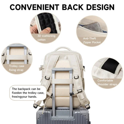 Cream Travel Backpack