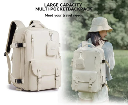 Cream Travel Backpack