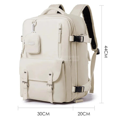 Cream Travel Backpack