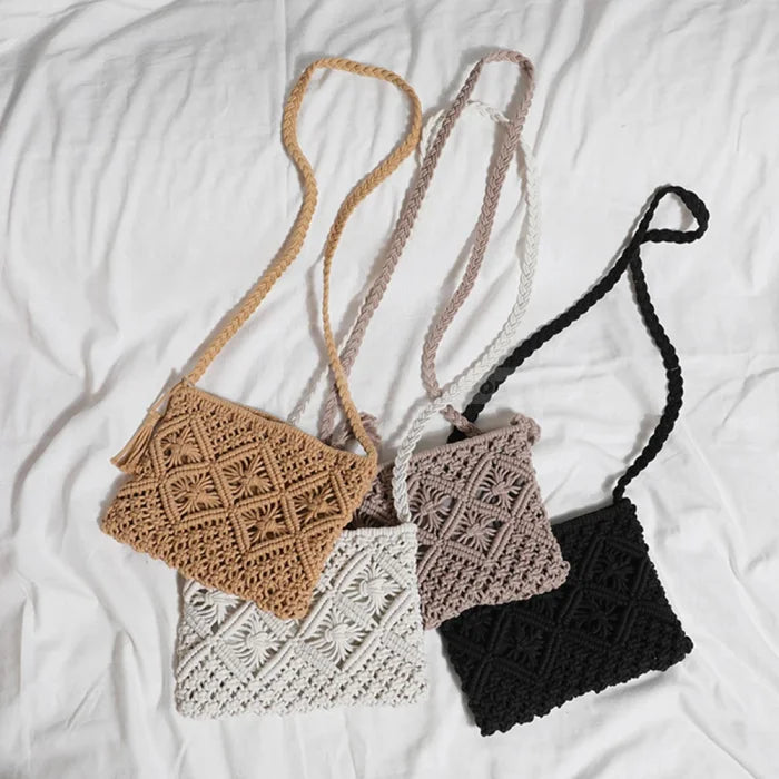 Crochet Messenger Bag