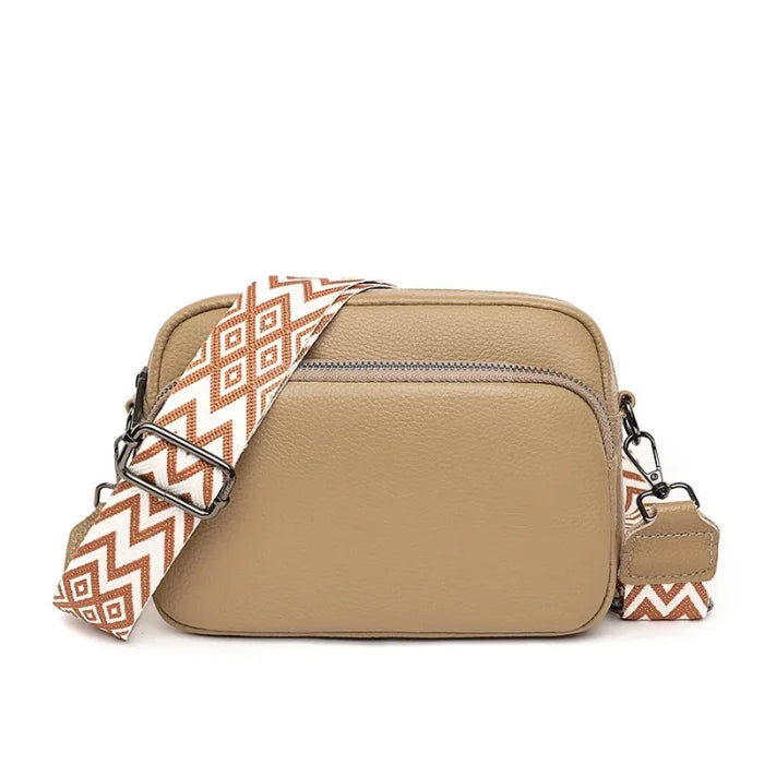 Cross Body Messenger Bag - Khaki