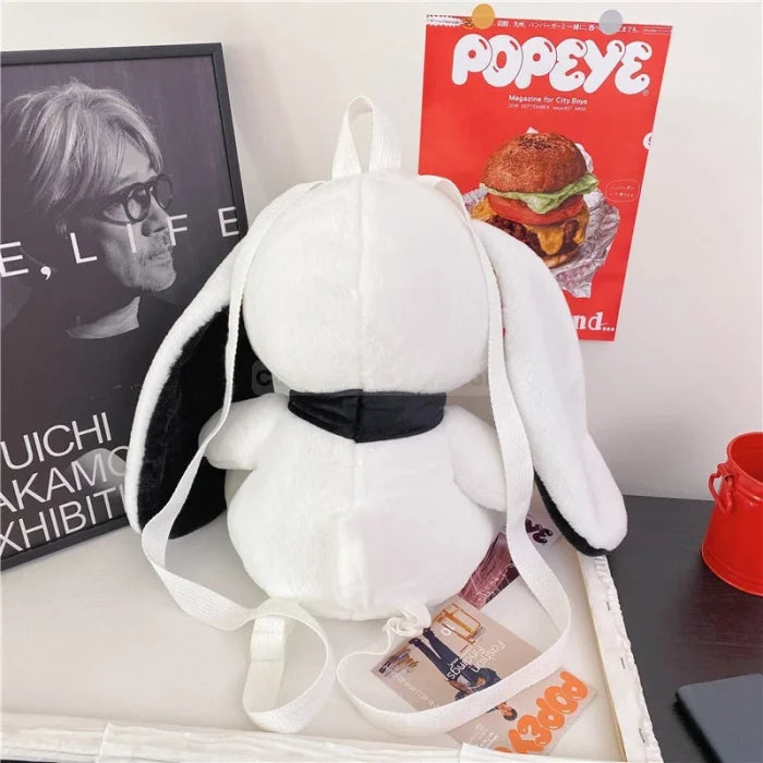 Cute Bunny Backpack - White