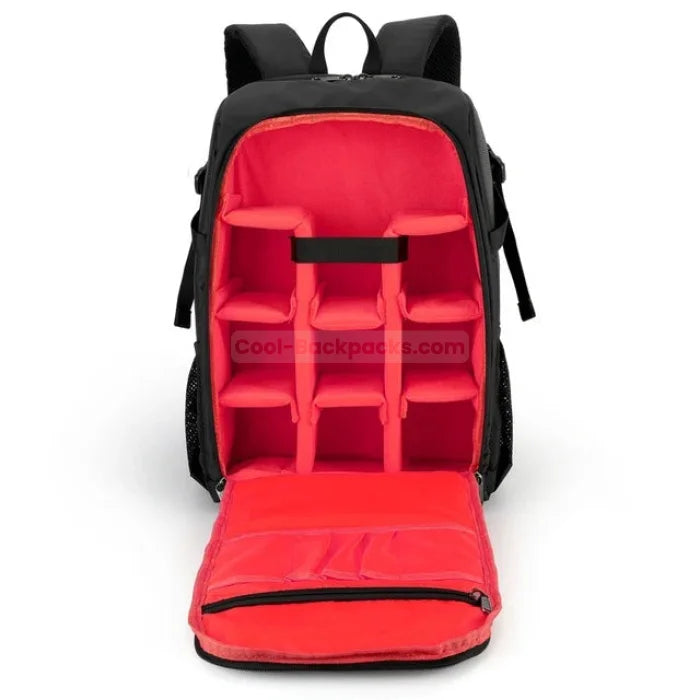 Cute Camera Backpack - Red