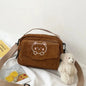 Cute Messenger Bag - Brown