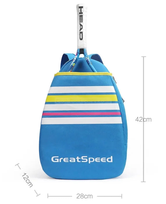 Cute Tennis Backpack - Blue